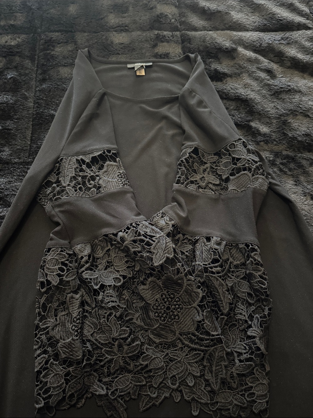 Alfani Black Lace-Trim Chemise